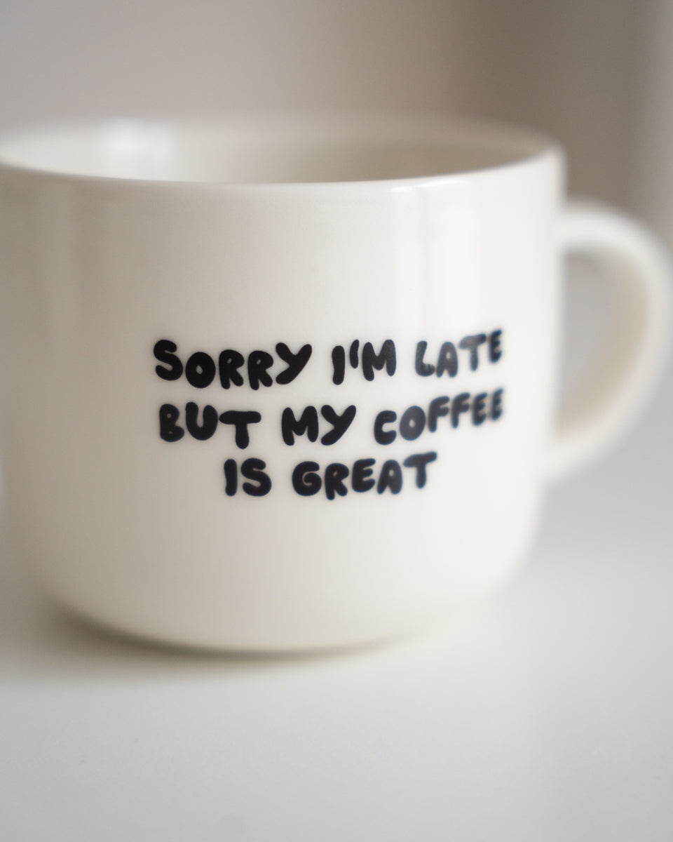 SORRY I'M LATE Tasse