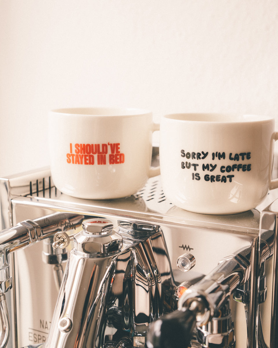 STAYED IN BED Tasse