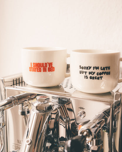 STAYED IN BED Tasse